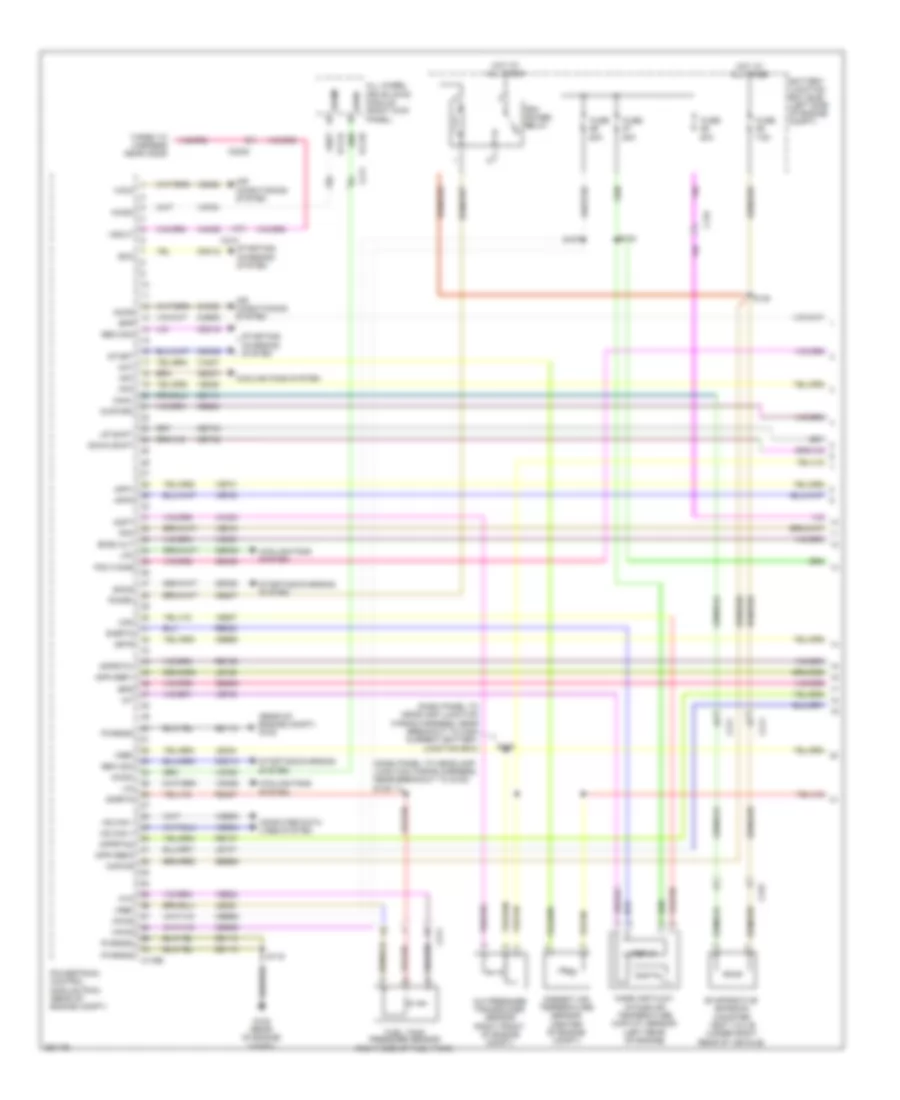 3.5L, Engine Performance Wiring Diagram (1 of 6) for Ford Taurus Limited 2013