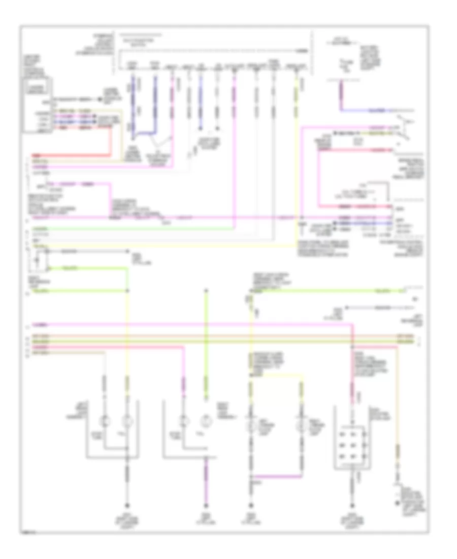 Exterior Lamps Wiring Diagram Police 2 of 5 for Ford Taurus Limited 2013