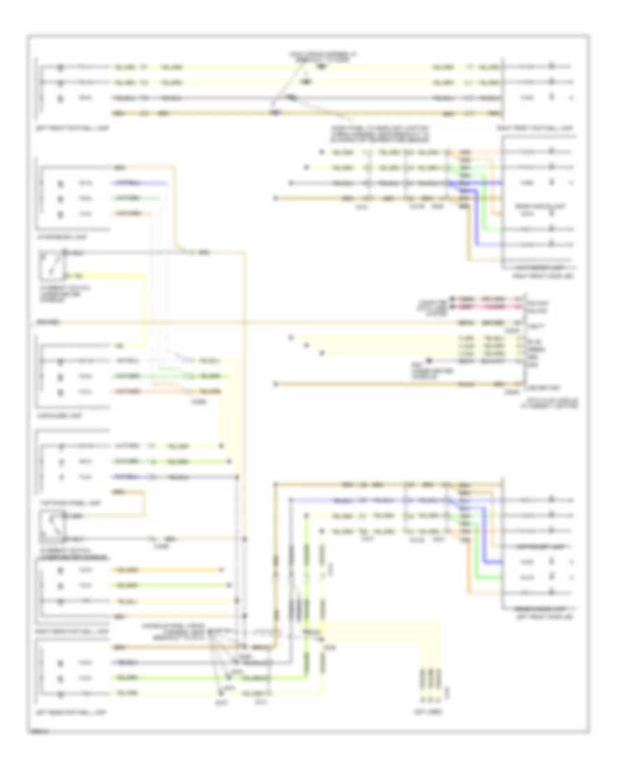 Courtesy Lamps Wiring Diagram (2 of 2) for Ford Taurus Limited 2013