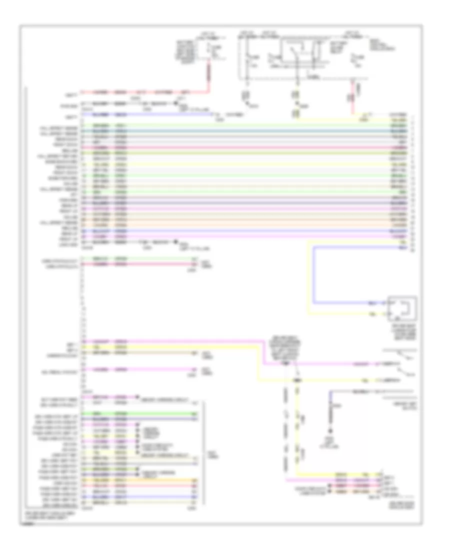 Drivers Memory Seat Wiring Diagram, 14-Way Driver Seat (1 of 2) for Ford Taurus Limited 2013