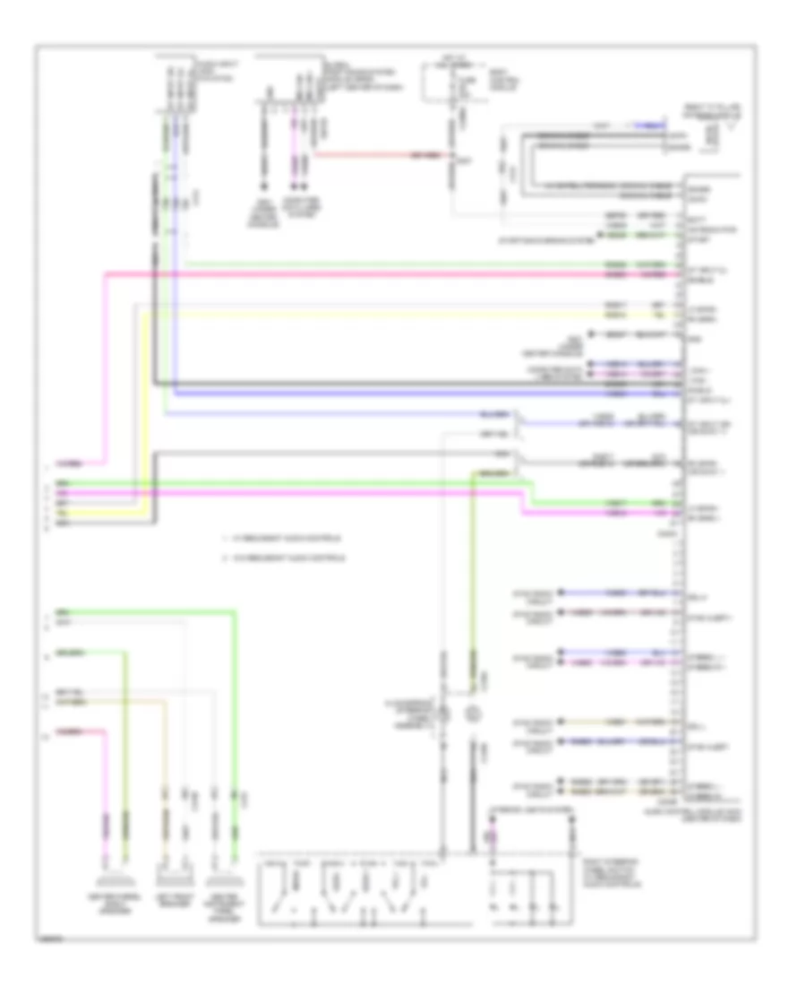 Navigation Wiring Diagram, with Sony (2 of 2) for Ford Taurus Limited 2013