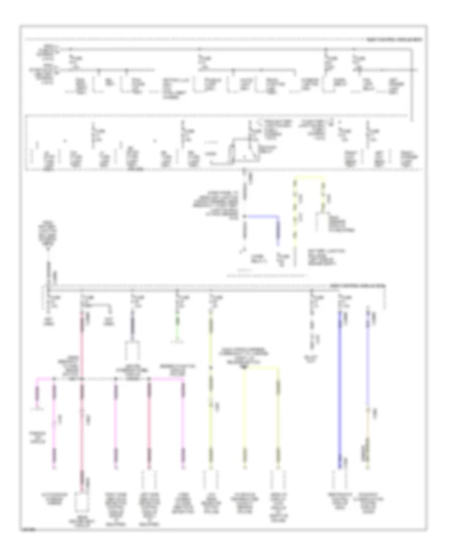 Power Distribution Wiring Diagram (5 of 5) for Ford Taurus Limited 2013