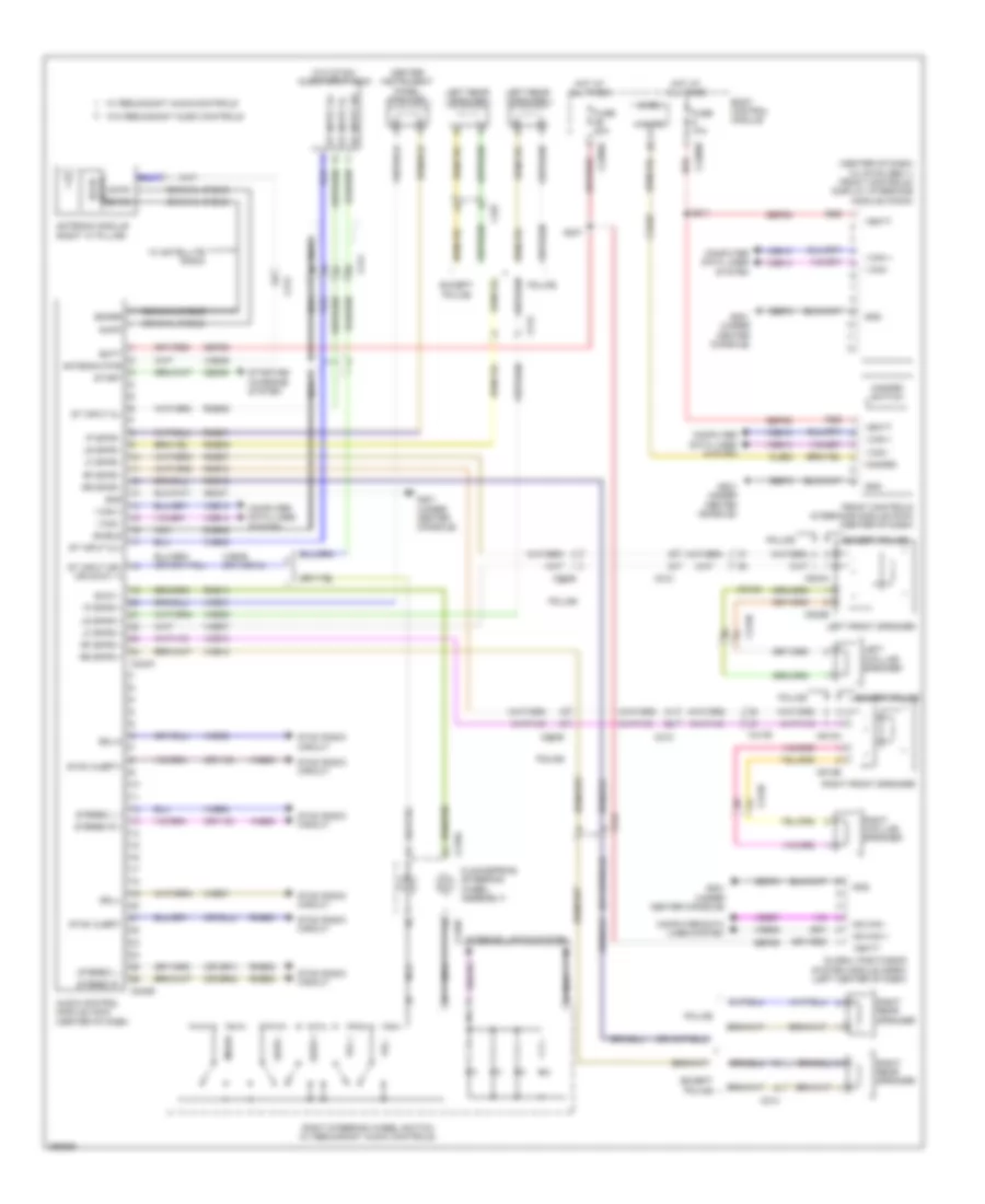 Radio Wiring Diagram, without Sony for Ford Taurus Limited 2013