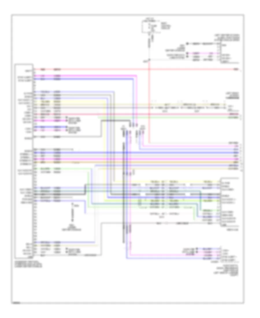 SYNC Radio Wiring Diagram with SYNC GEN 2 1 of 2 for Ford Taurus Limited 2013