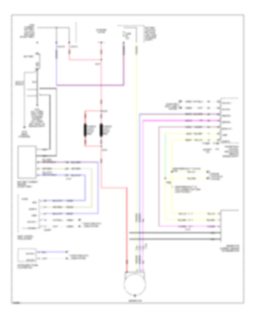 Charging Wiring Diagram for Ford Taurus Limited 2013