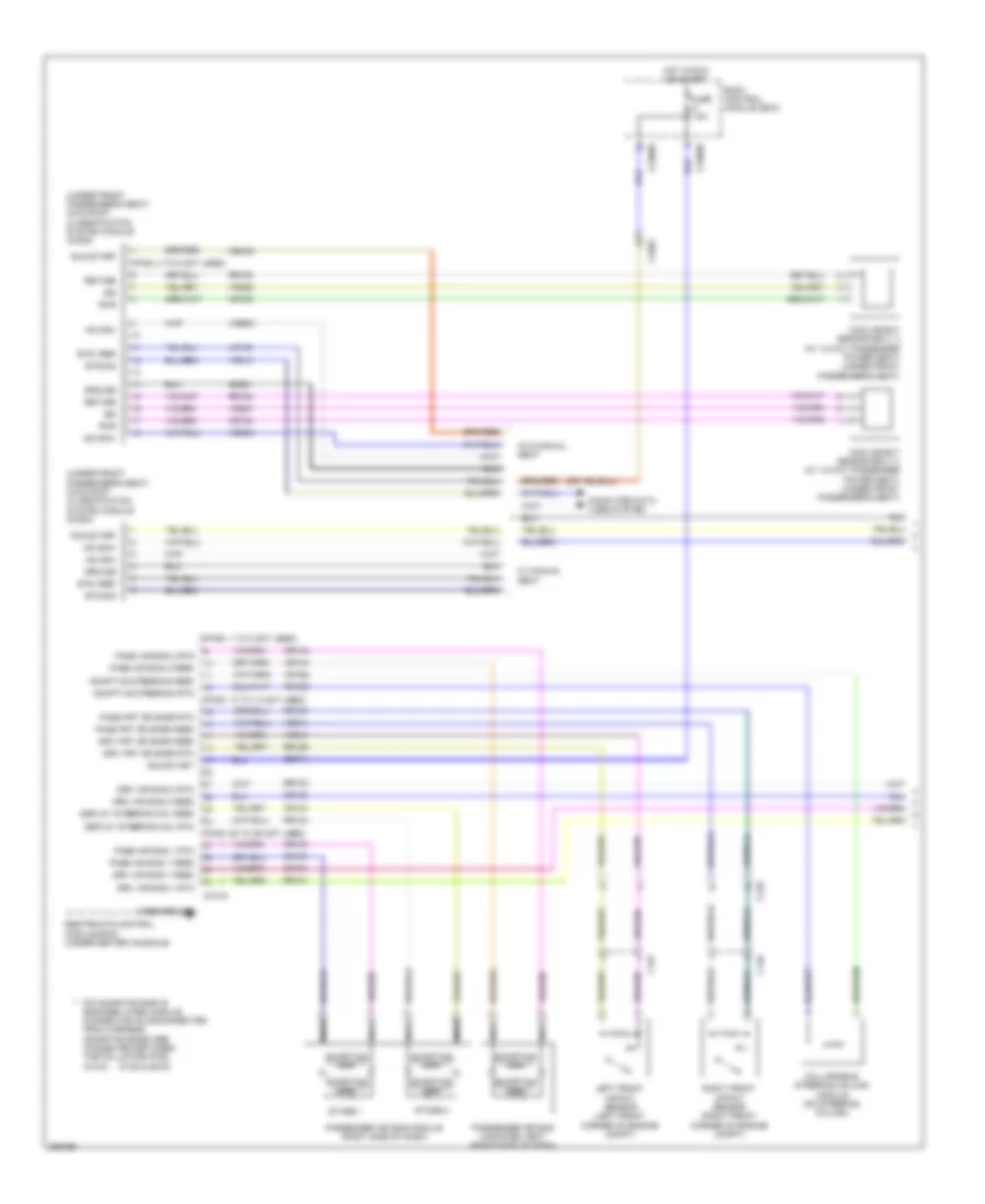 Supplemental Restraints Wiring Diagram 1 of 3 for Ford Taurus Limited 2013