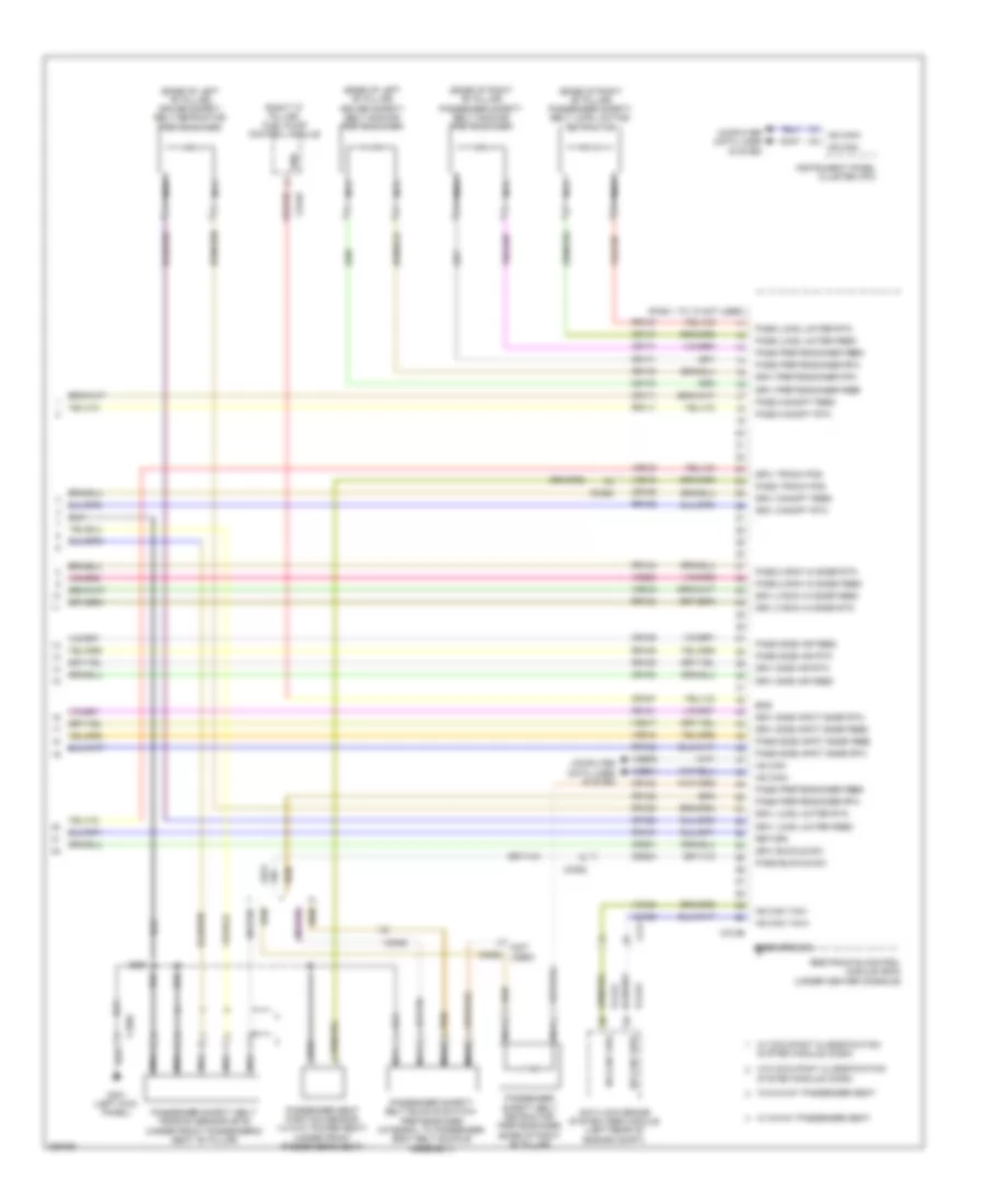 Supplemental Restraints Wiring Diagram 3 of 3 for Ford Taurus Limited 2013