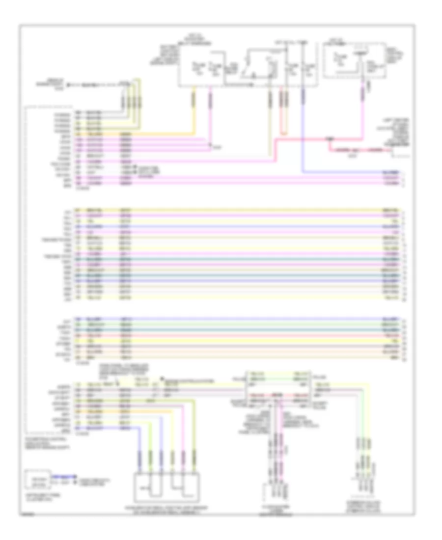 3.5L Twin Turbo, AT Wiring Diagram (1 of 2) for Ford Taurus Limited 2013