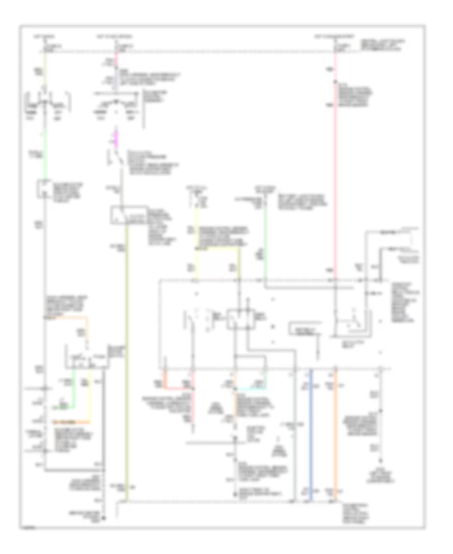 3.8L, Manual AC Wiring Diagram for Ford Mustang GT 2000