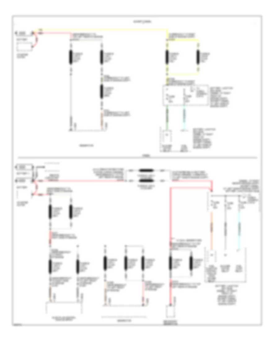 Power Distribution Wiring Diagram 1 of 5 for Ford RV Cutaway E350 Super Duty 2005