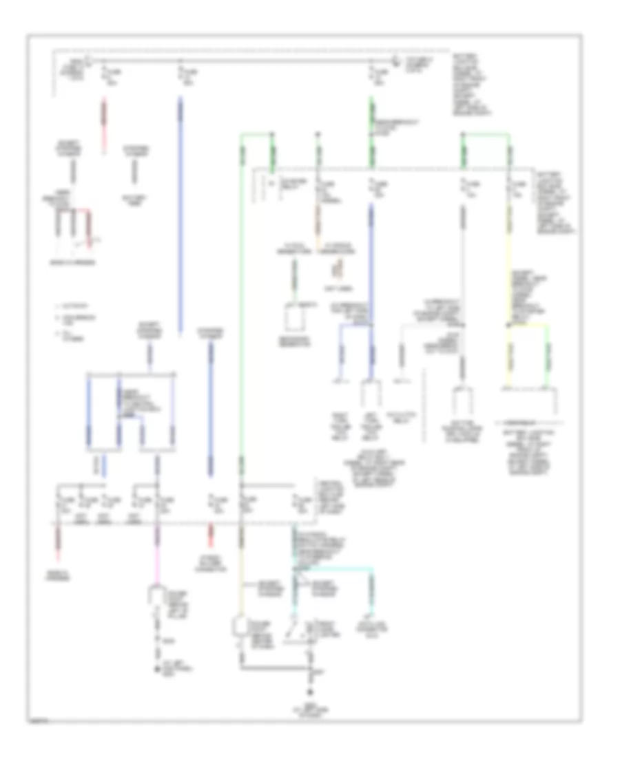 Power Distribution Wiring Diagram (2 of 5) for Ford RV Cutaway E350 Super Duty 2005