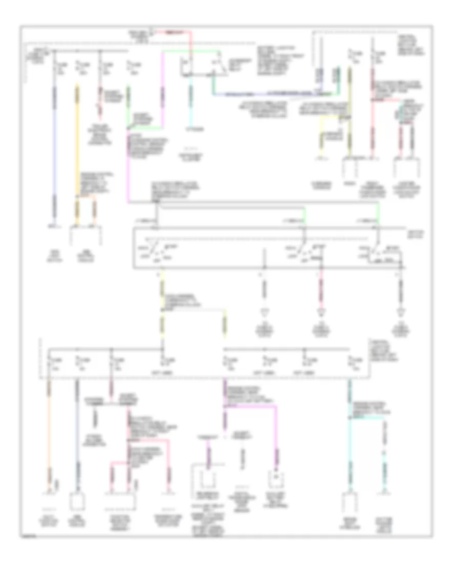 Power Distribution Wiring Diagram (4 of 5) for Ford RV Cutaway E350 Super Duty 2005