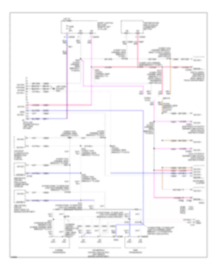 Computer Data Lines Wiring Diagram, without Memory for Ford Fusion SE 2006