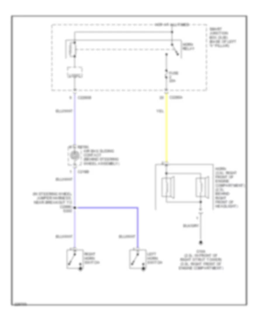 Horn Wiring Diagram for Ford Fusion SE 2006