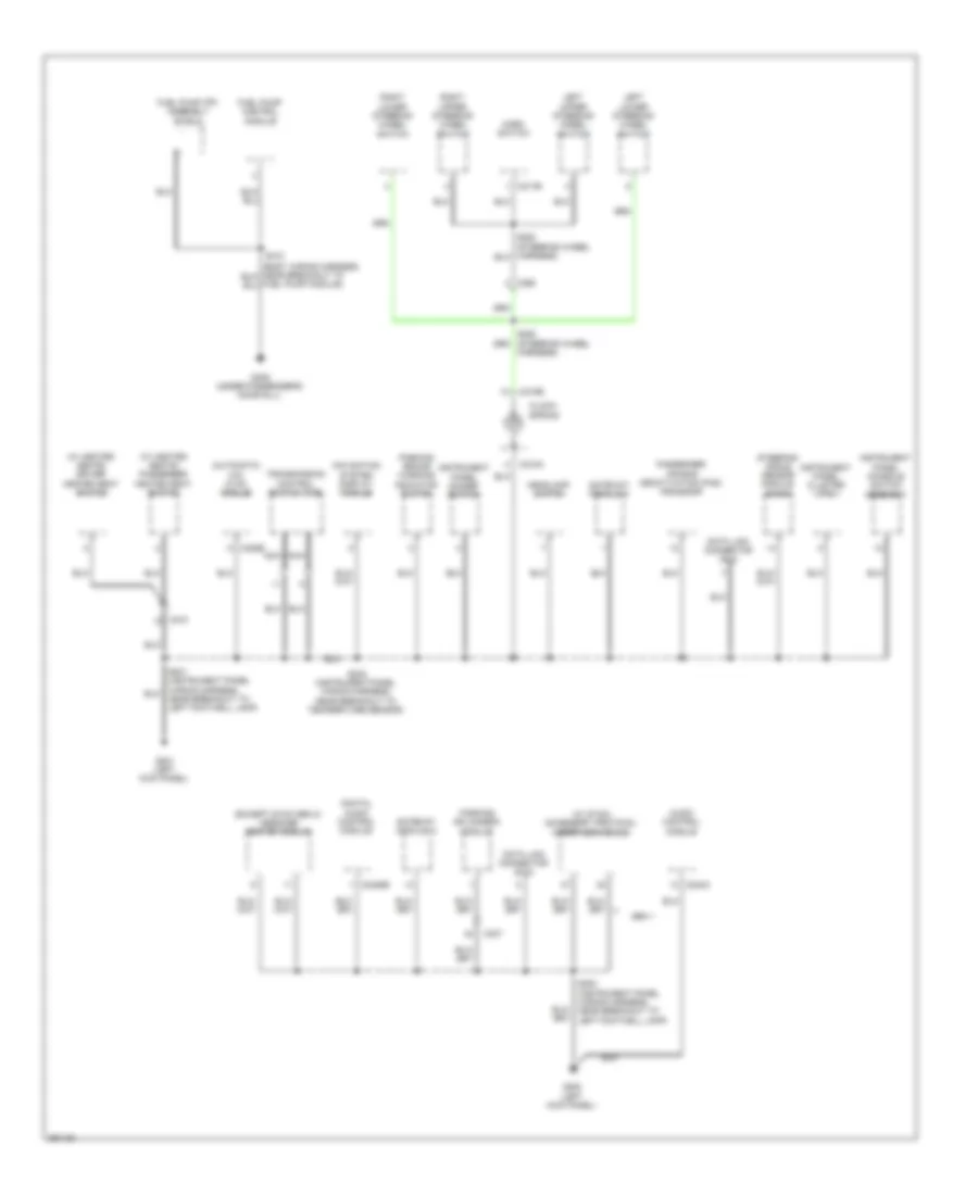 Ground Distribution Wiring Diagram (2 of 4) for Ford C-Max Energi 2013