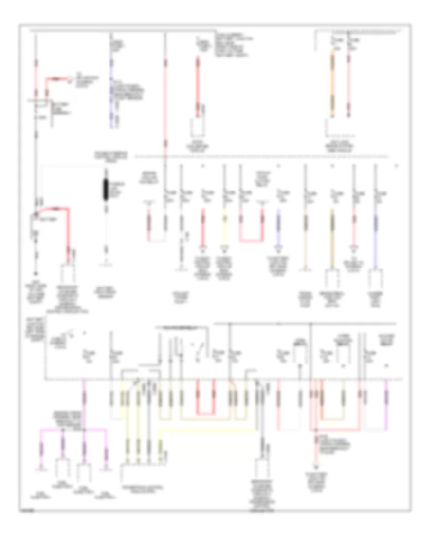 Power Distribution Wiring Diagram 1 of 6 for Ford C Max Energi 2013
