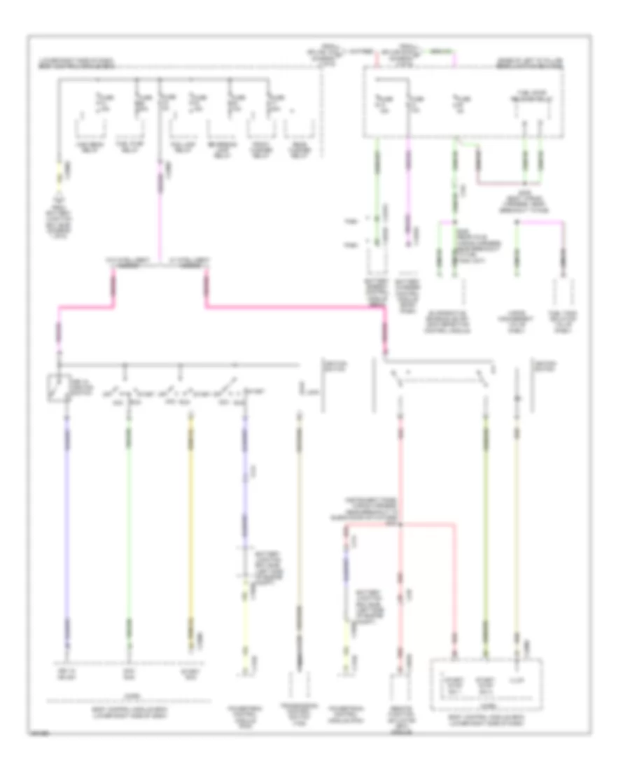 Power Distribution Wiring Diagram (5 of 6) for Ford C-Max Energi 2013