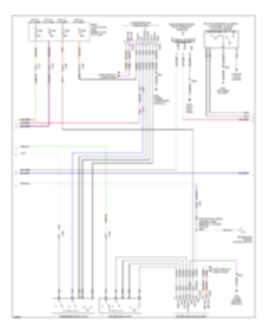 Power Door Locks Wiring Diagram (2 of 4) for Ford C-Max Energi 2013