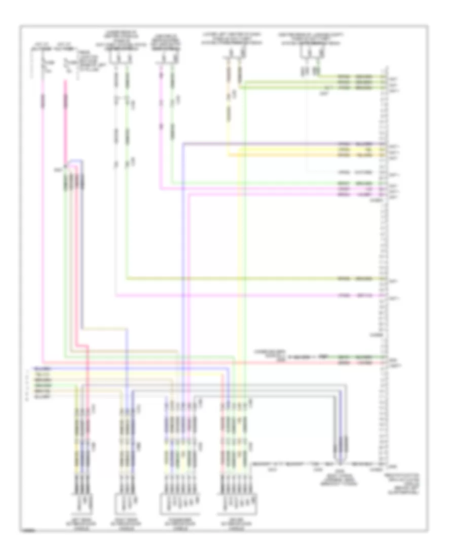 Power Door Locks Wiring Diagram (4 of 4) for Ford C-Max Energi 2013