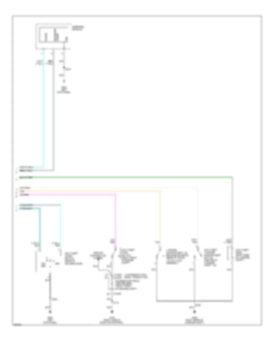 Power Door Locks Wiring Diagram 2 of 2 for Ford Mustang Shelby GT500KR 2008