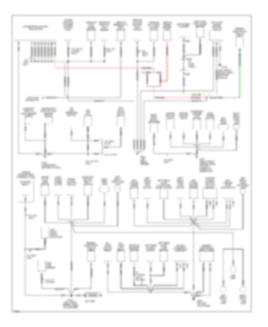 Ground Distribution Wiring Diagram 1 of 3 for Ford Taurus GL 1996
