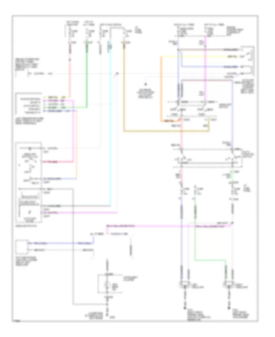 AutolampsDelayed Exit Wiring Diagram, without DRL for Ford Taurus GL 1996