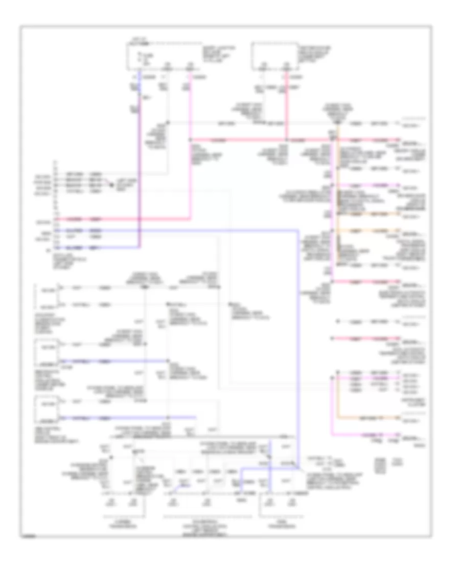 Computer Data Lines Wiring Diagram with Memory for Ford Fusion SEL 2006