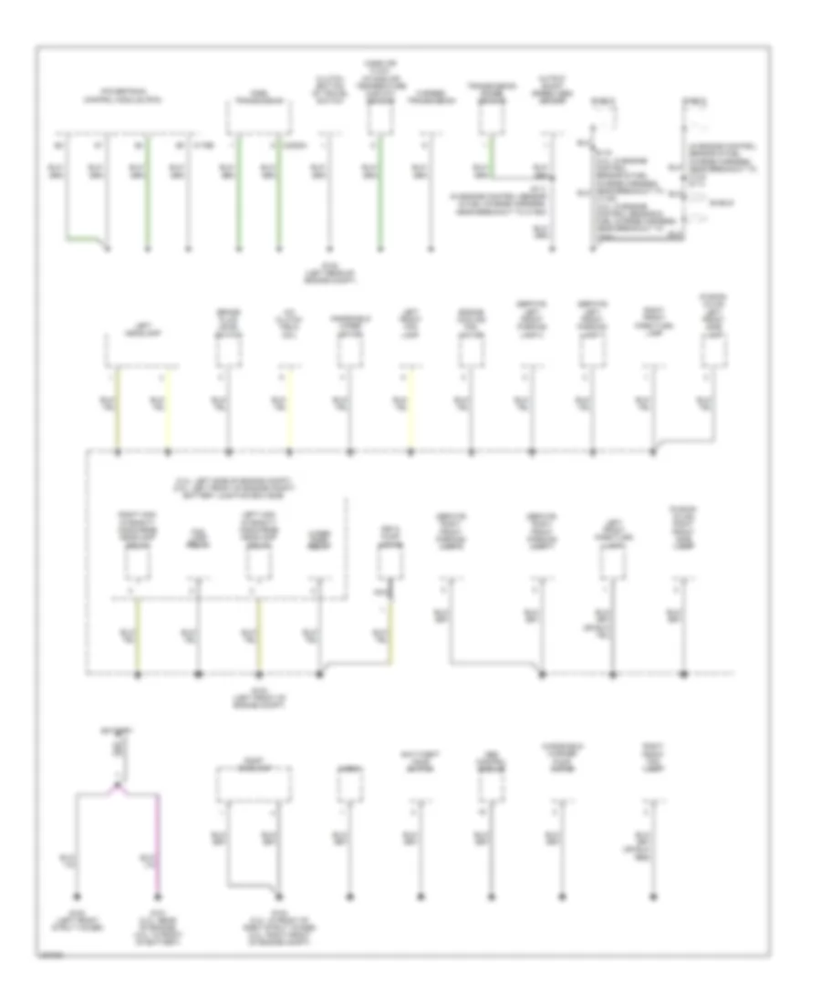 Ground Distribution Wiring Diagram 1 of 4 for Ford Fusion SEL 2006