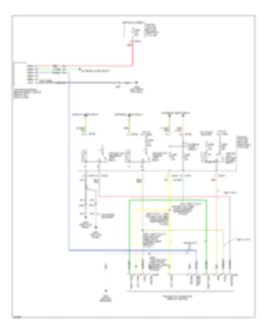 TrailerCamper Adapter Wiring Diagram for Ford Pickup F150 2008