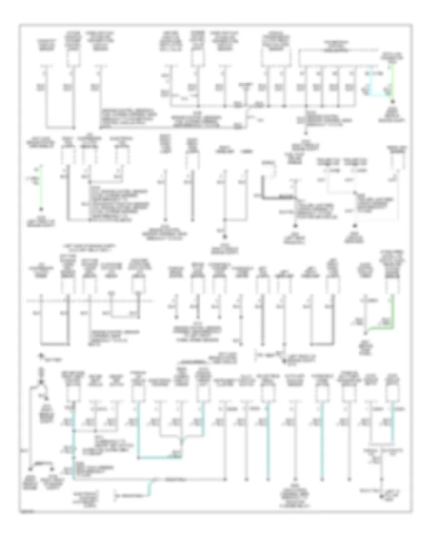 Ground Distribution Wiring Diagram 1 of 4 for Ford Pickup F150 2008