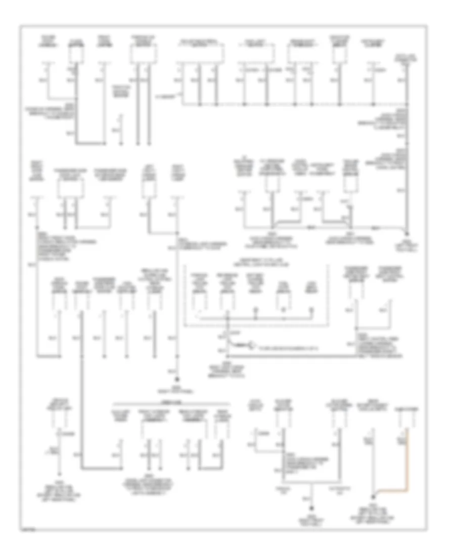 Ground Distribution Wiring Diagram (2 of 4) for Ford Pickup F150 2008