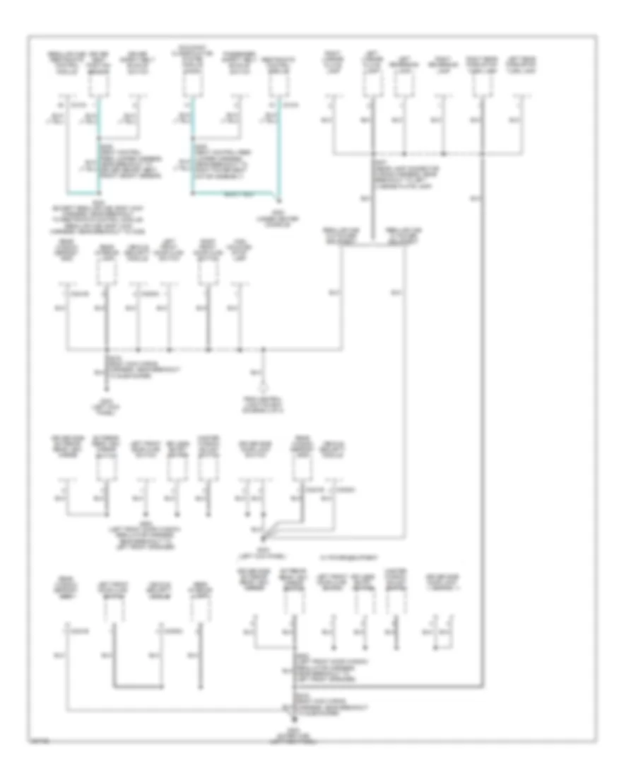 Ground Distribution Wiring Diagram (3 of 4) for Ford Pickup F150 2008