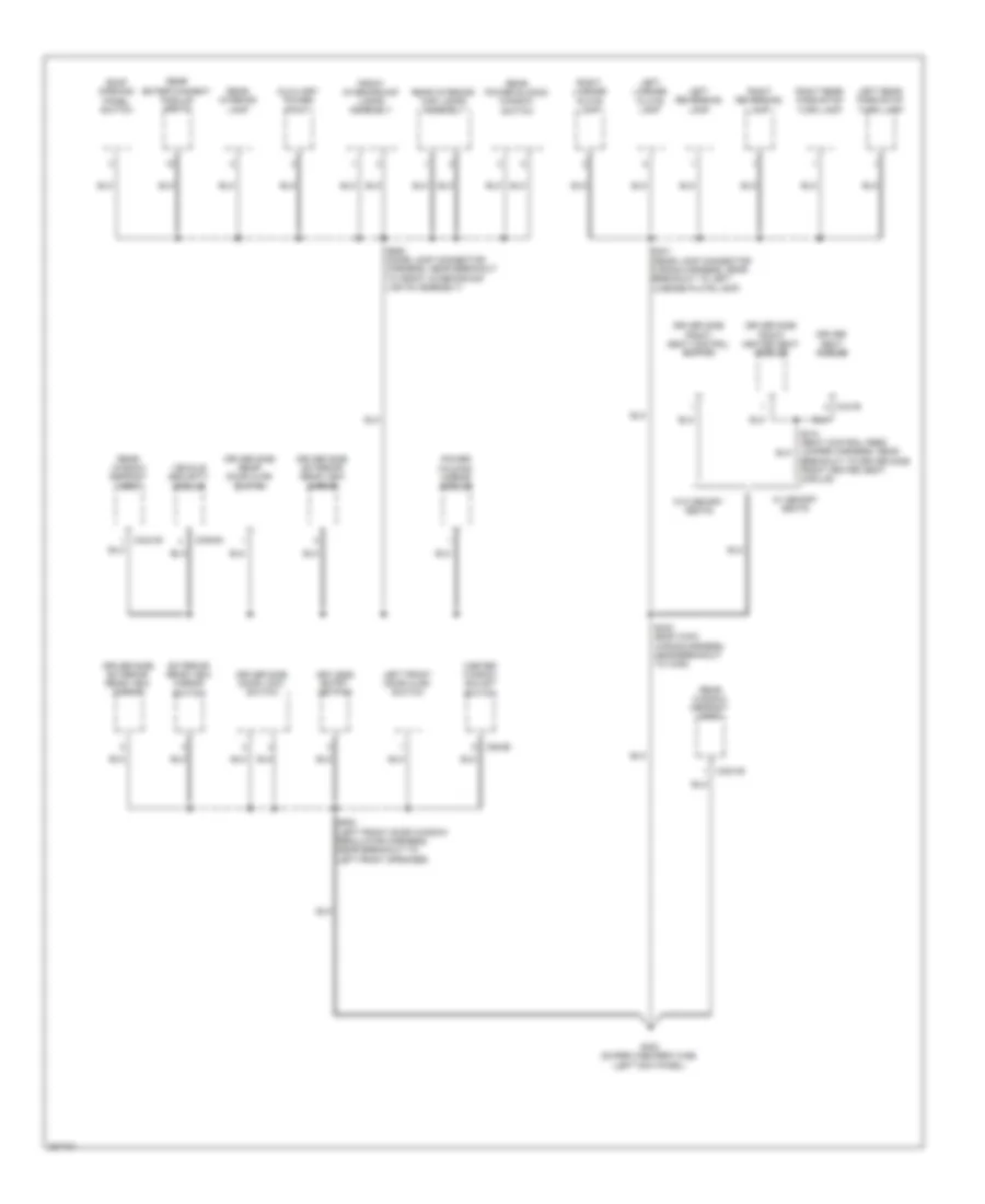 Ground Distribution Wiring Diagram (4 of 4) for Ford Pickup F150 2008