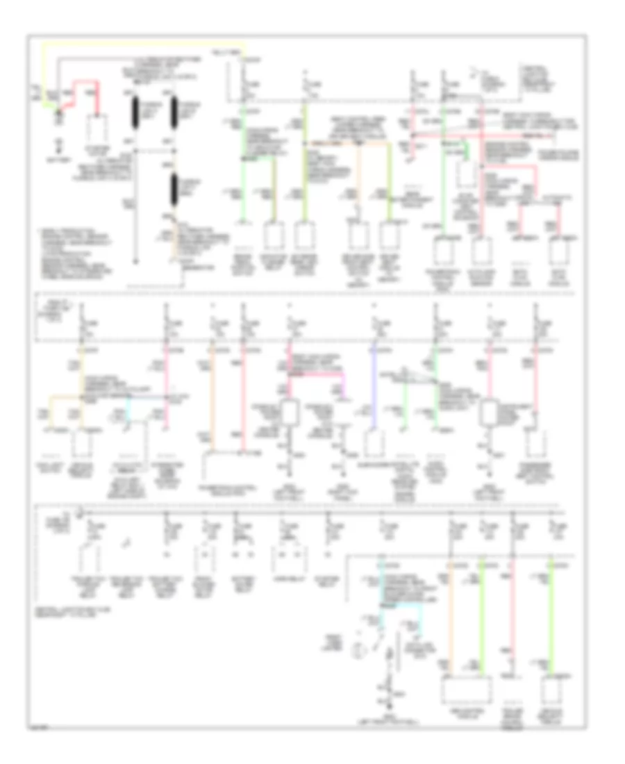 Power Distribution Wiring Diagram 1 of 3 for Ford Pickup F150 2008