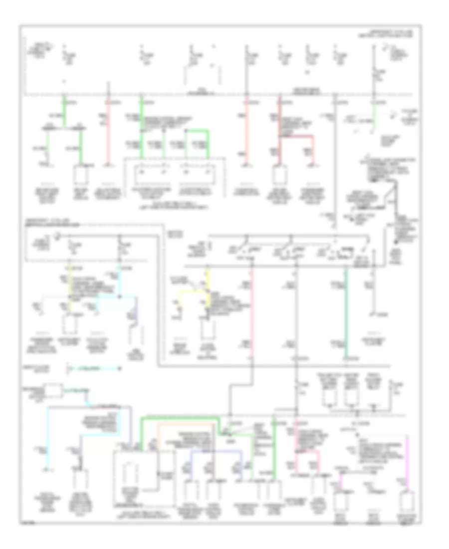 Power Distribution Wiring Diagram 2 of 3 for Ford Pickup F150 2008