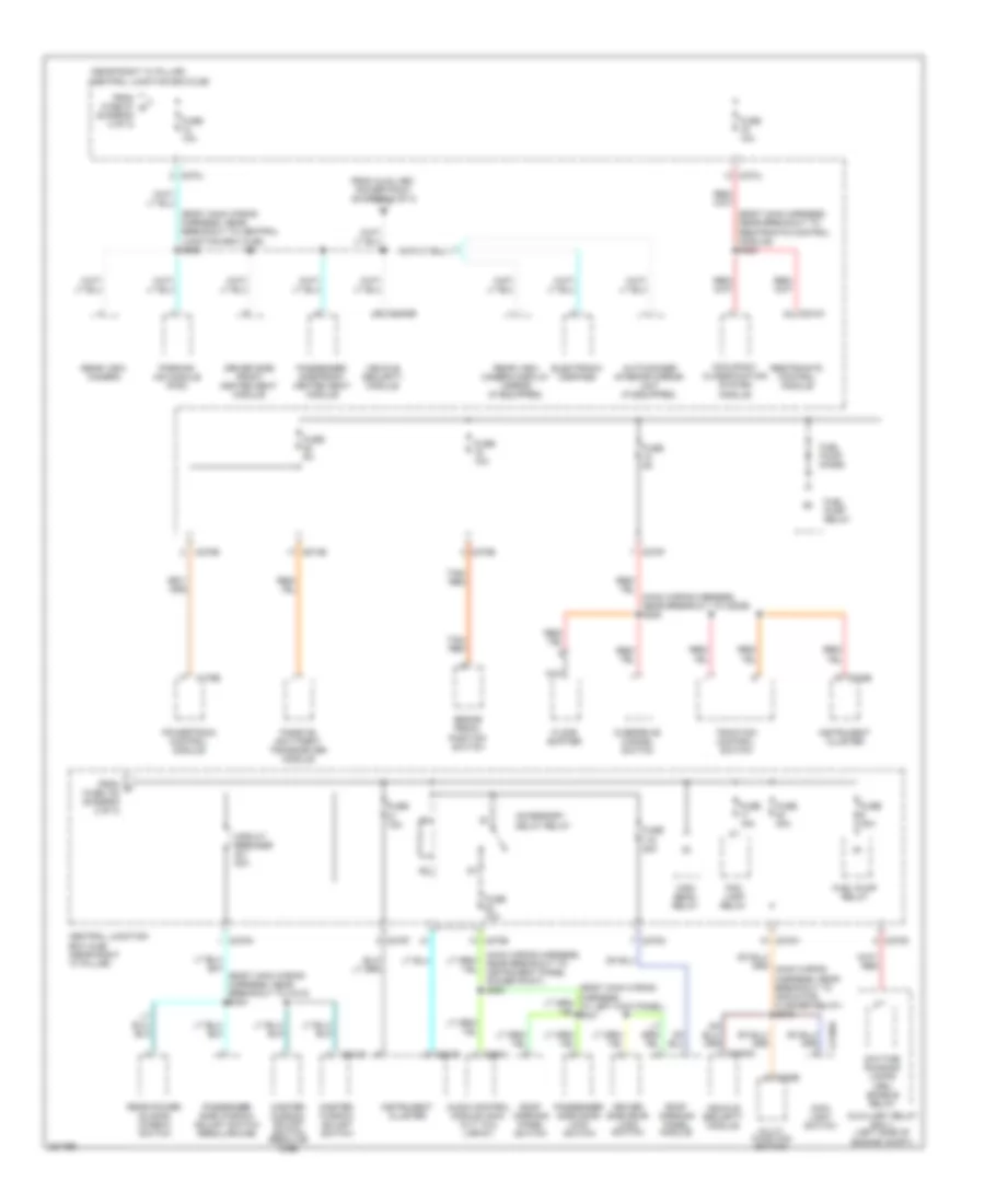 Power Distribution Wiring Diagram (3 of 3) for Ford Pickup F150 2008