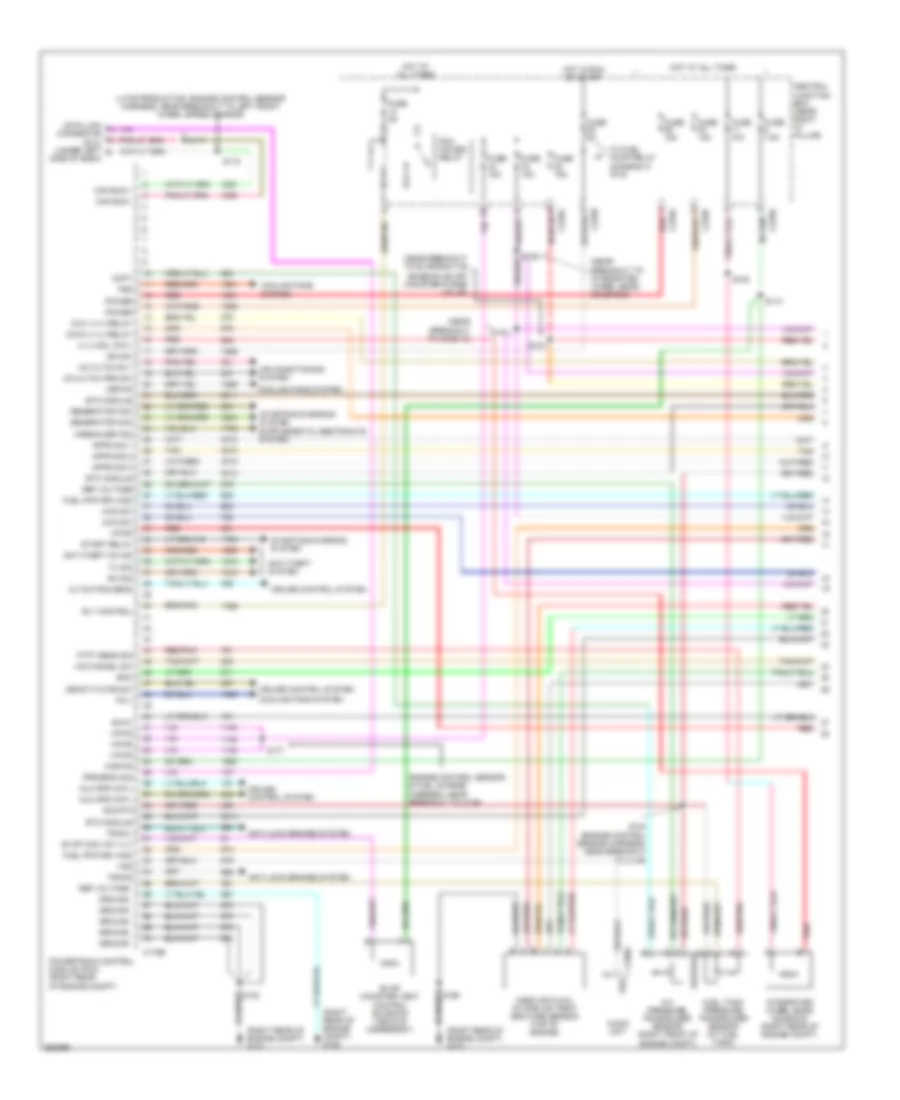 5.4L Flex Fuel, Engine Performance Wiring Diagram (1 of 6) for Ford Pickup F150 2007