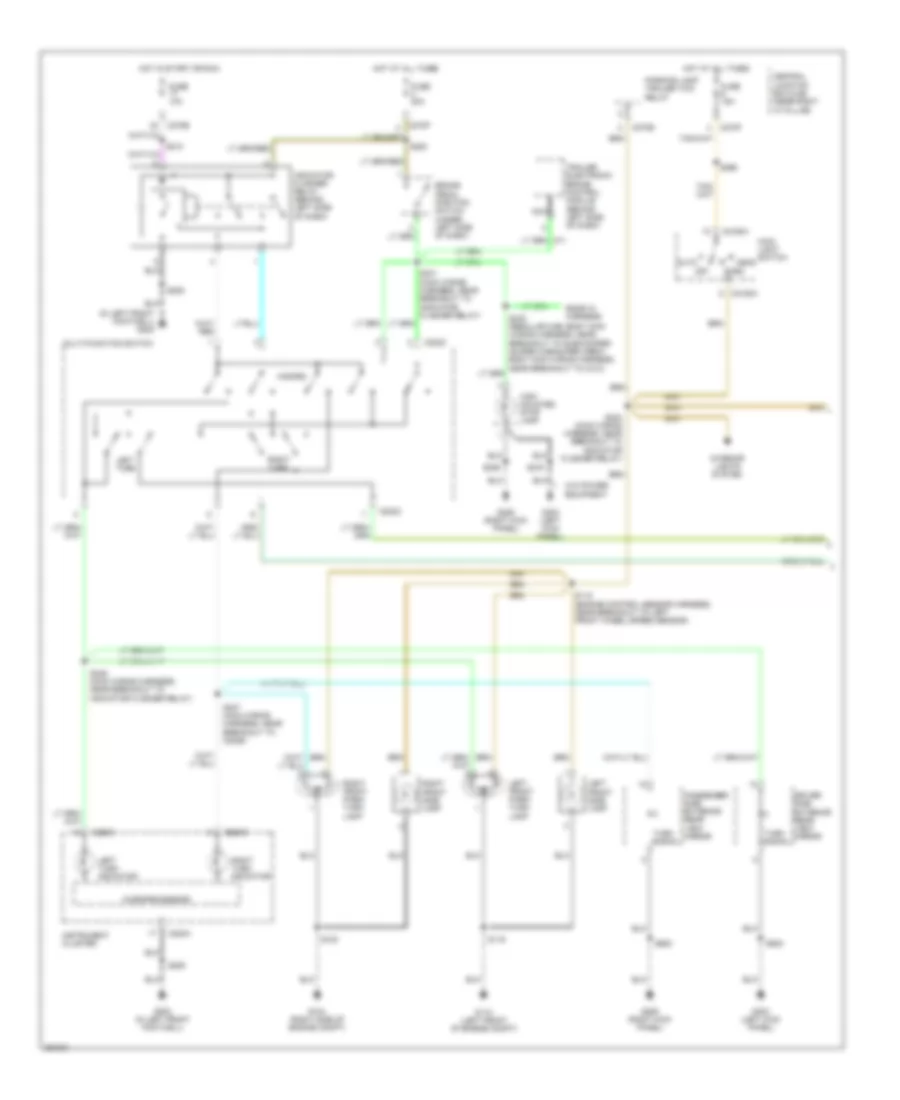 Exterior Lamps Wiring Diagram 1 of 2 for Ford Pickup F150 2007