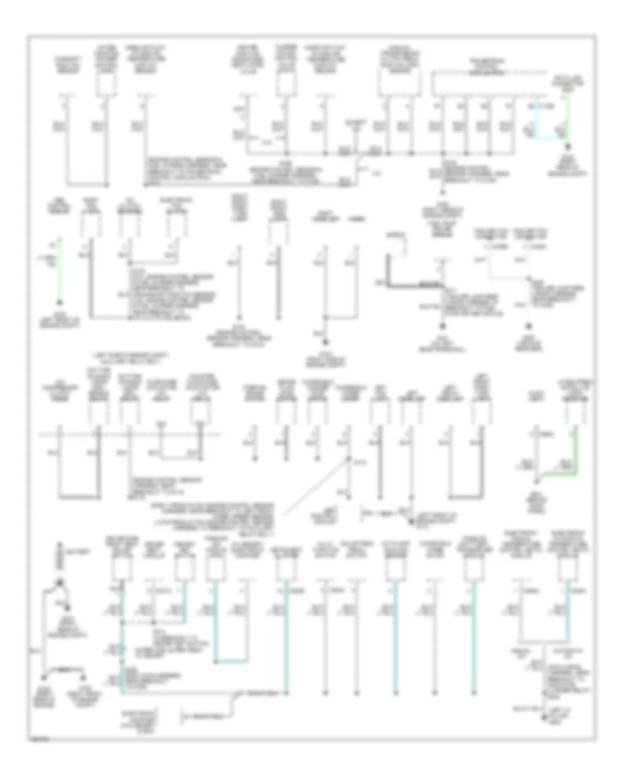 Ground Distribution Wiring Diagram 1 of 4 for Ford Pickup F150 2007