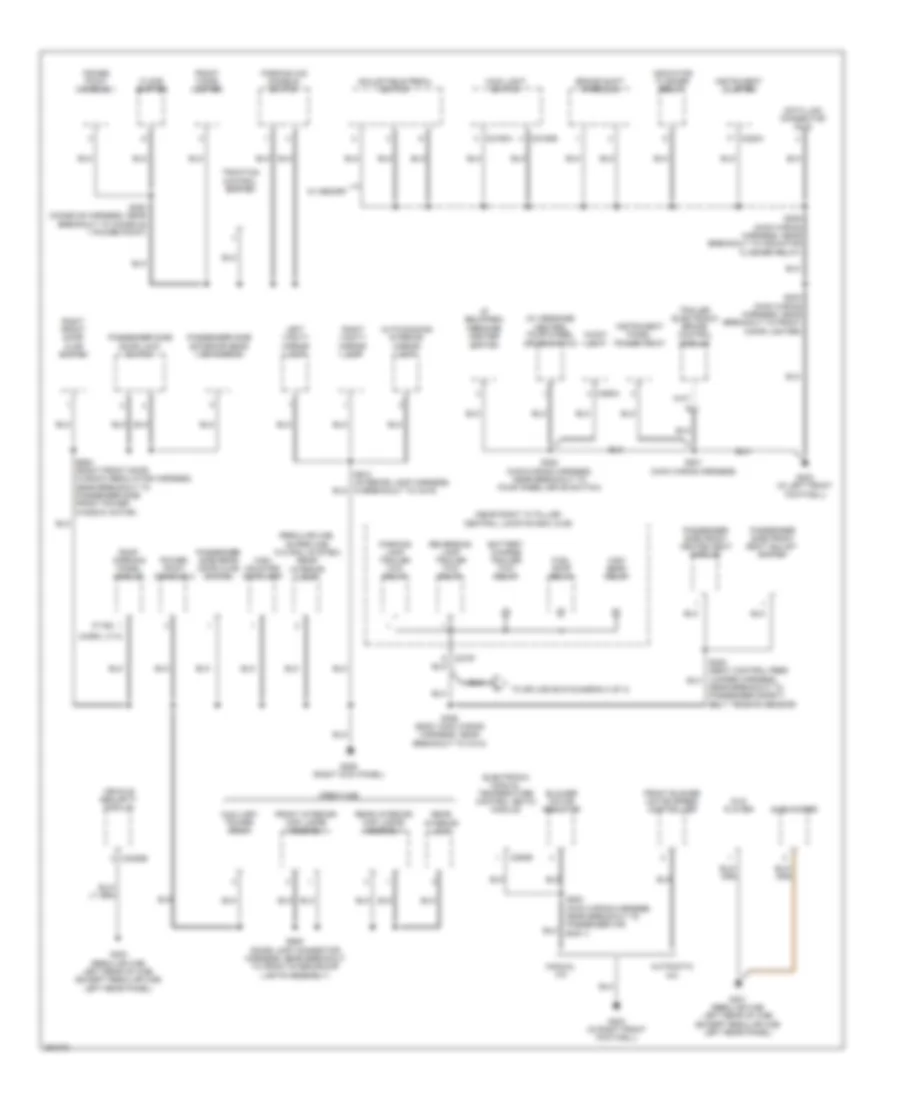 Ground Distribution Wiring Diagram 2 of 4 for Ford Pickup F150 2007