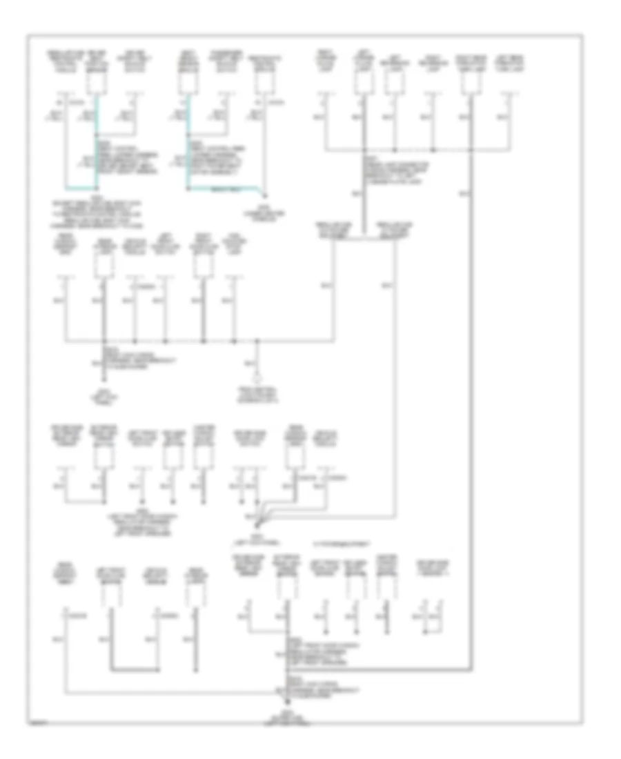 Ground Distribution Wiring Diagram 3 of 4 for Ford Pickup F150 2007