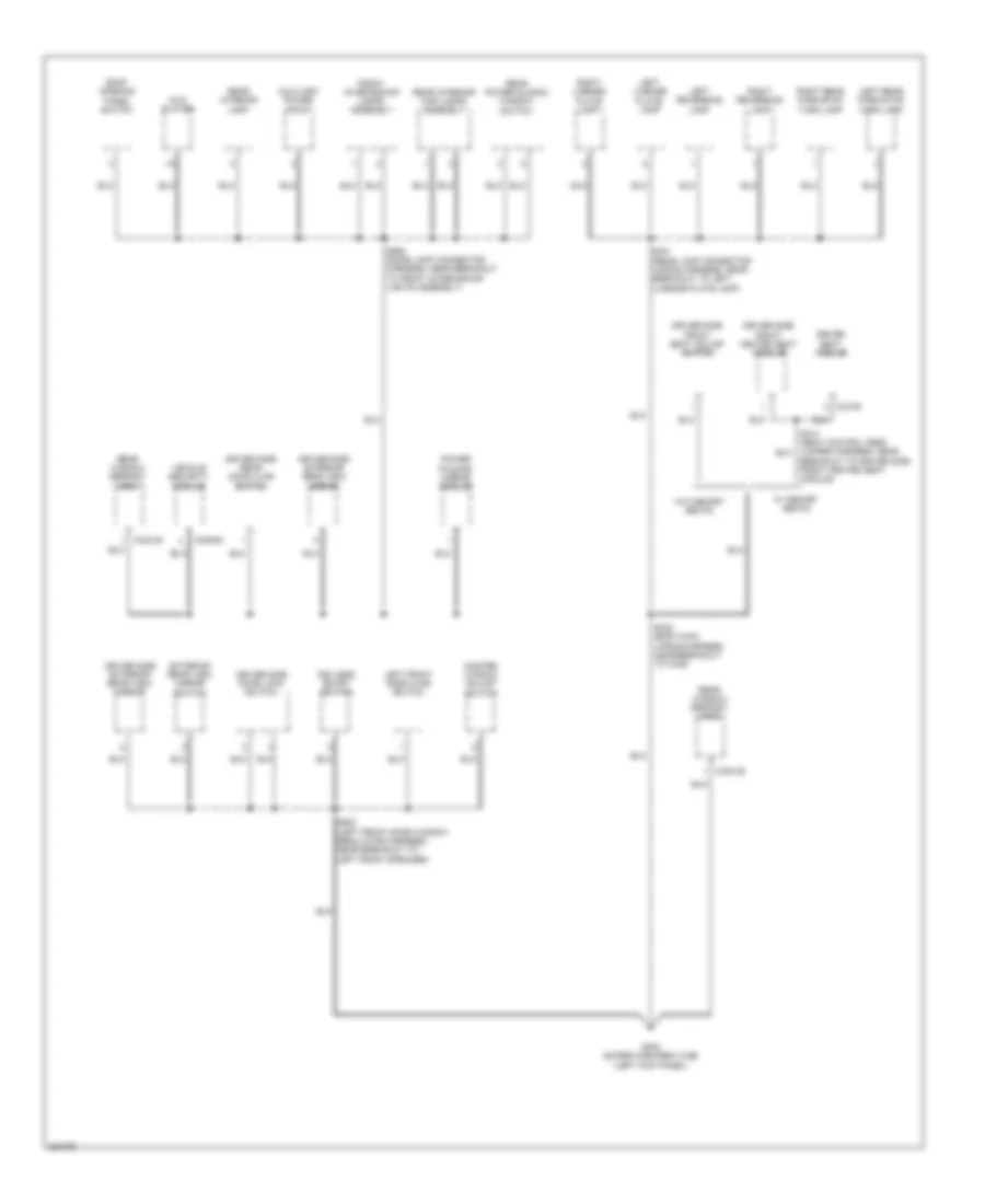 Ground Distribution Wiring Diagram 4 of 4 for Ford Pickup F150 2007