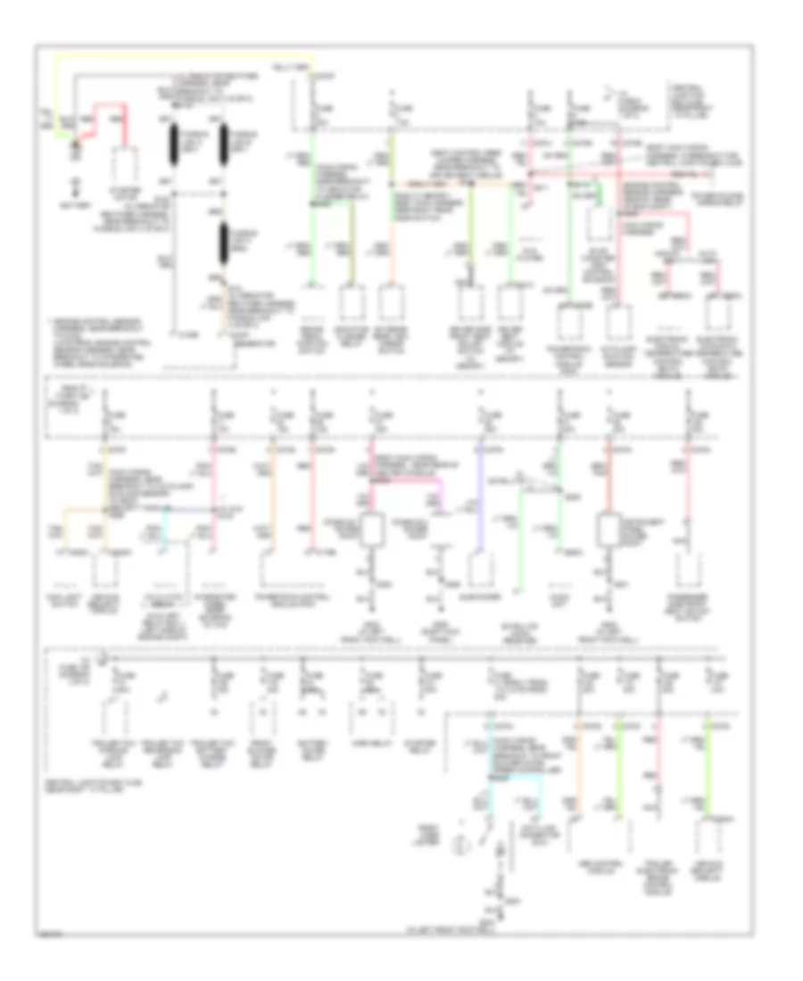 Power Distribution Wiring Diagram 1 of 3 for Ford Pickup F150 2007