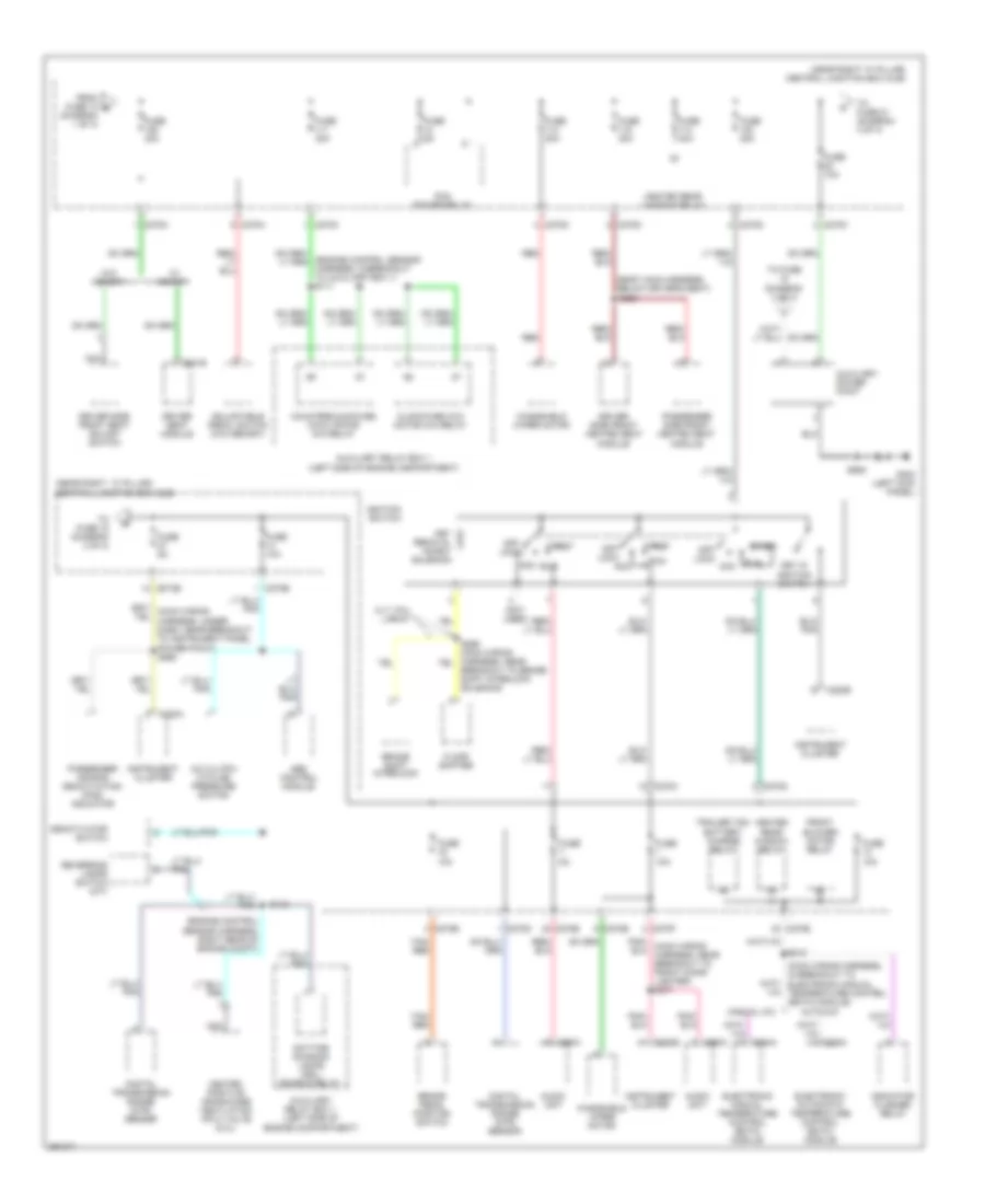 Power Distribution Wiring Diagram (2 of 3) for Ford Pickup F150 2007