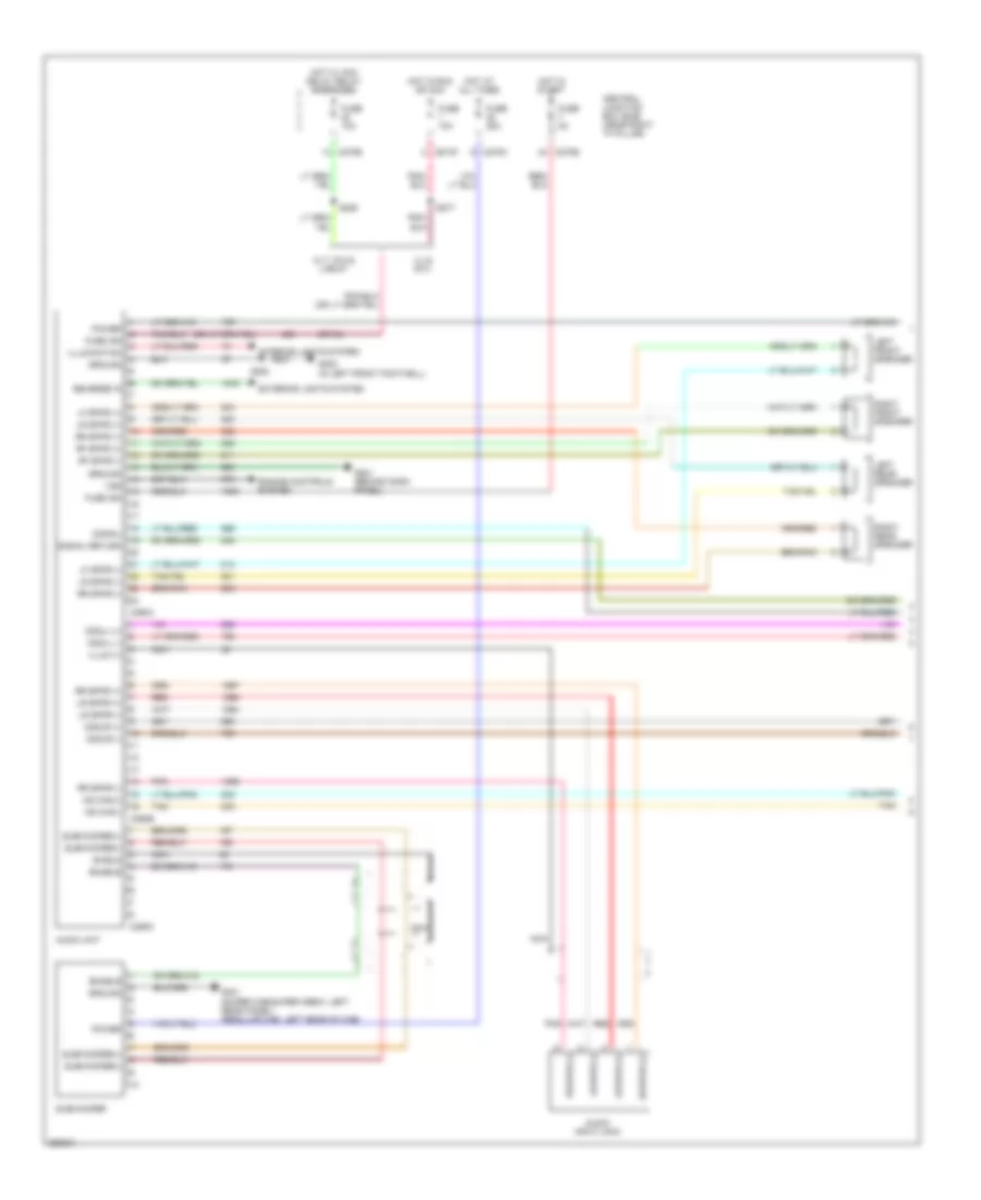 Radio Wiring Diagram, without DVD (1 of 2) for Ford Pickup F150 2007