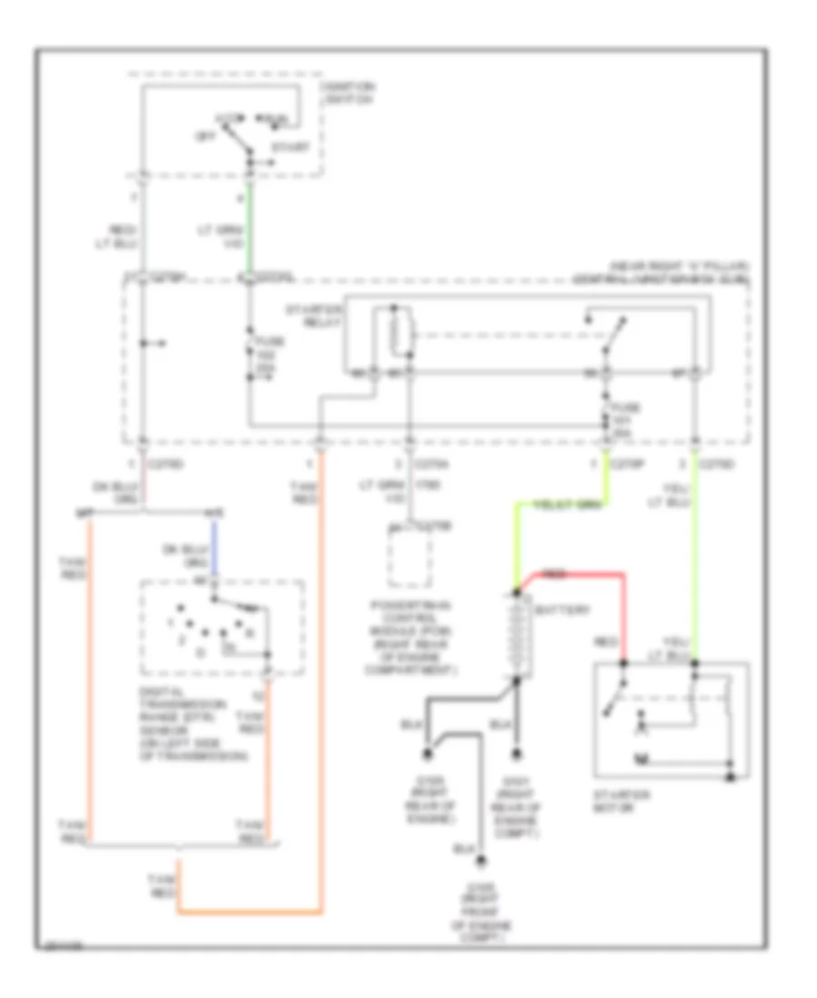 Starting Wiring Diagram for Ford Pickup F150 2007