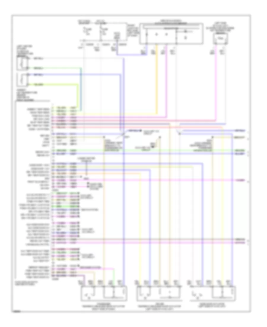 Электросхема кондиционера (1 из 2) для Ford Taurus X Eddie Bauer 2009