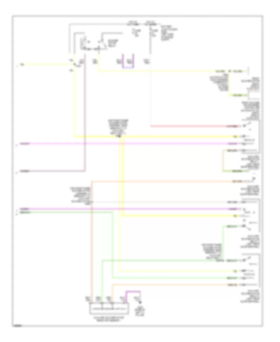Auxiliary A C Wiring Diagram 2 of 2 for Ford Taurus X Eddie Bauer 2009