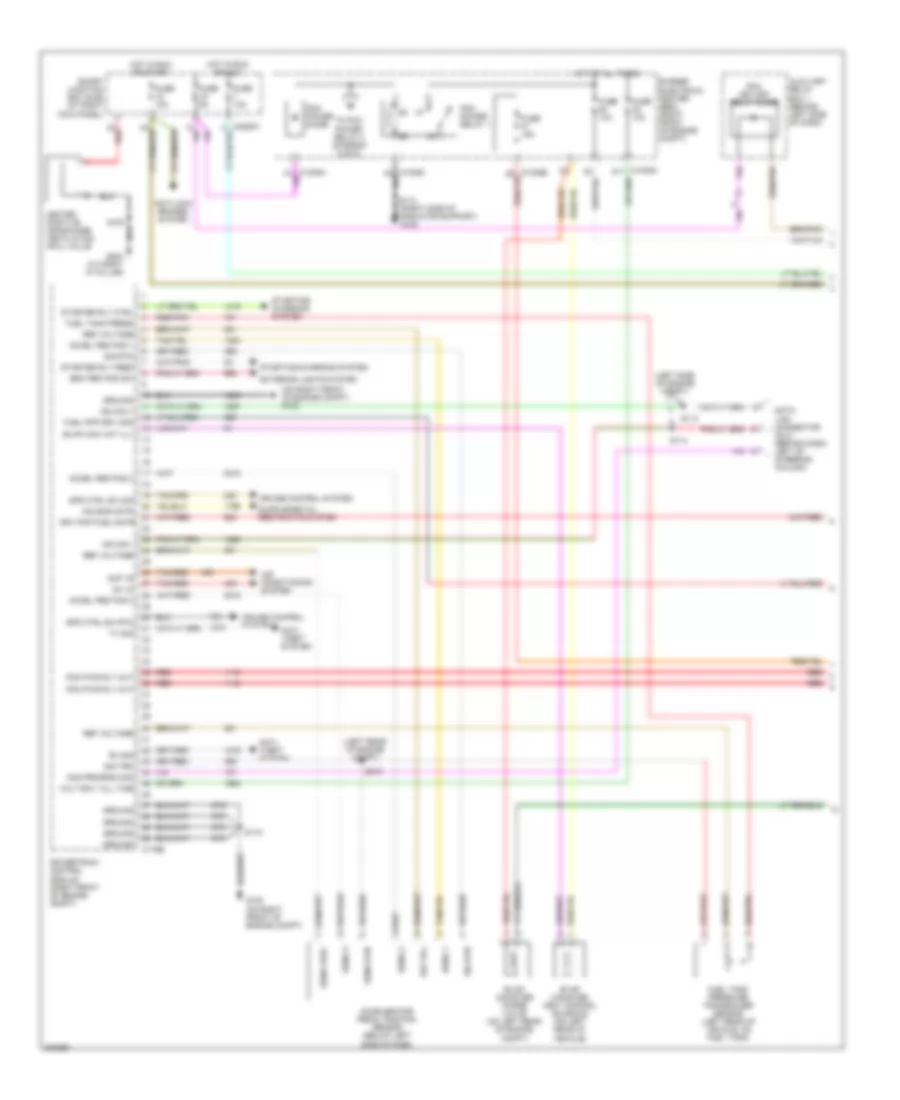 4.6L, Engine Performance Wiring Diagram (1 of 6) for Ford Mustang 2006