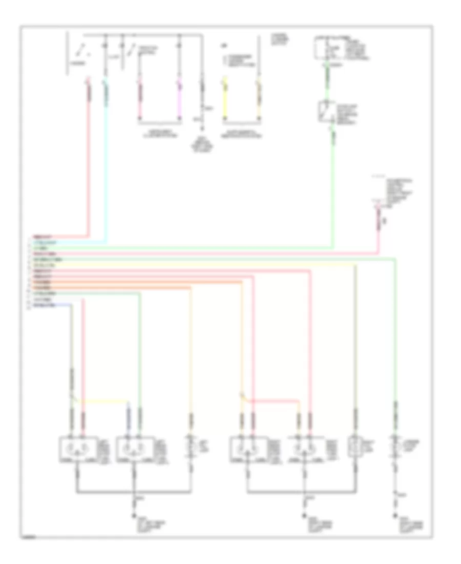 Exterior Lamps Wiring Diagram (2 of 2) for Ford Mustang 2006
